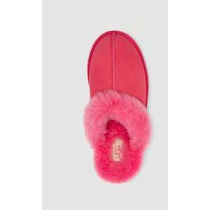 UGG Scuff Sis Slippers Pink Suede Sheepskin Fur Collar Slip On Women’s 8 NWOB